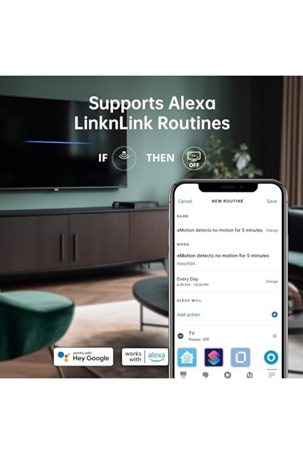 مستشعر حركة رادار واي فاي LinknLink eMotion، كشف حركة الإنسان، متوافق مع المنزل الذكي، يعمل - 6