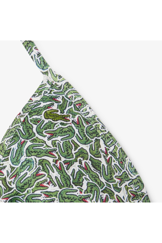 Kadın Baskılı Yeşil Bikini Üstü - 6