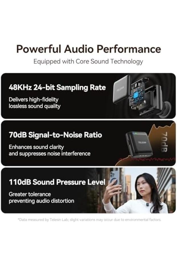 Wireless Lavalier Microphone for iPhone Series/Android/PC with Charging Box (P5-MCP-01) - 4