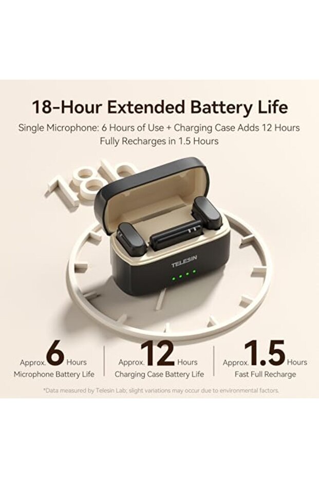Wireless Lavalier Microphone for iPhone Series/Android/PC with Charging Box (P5-MCP-01) - 5