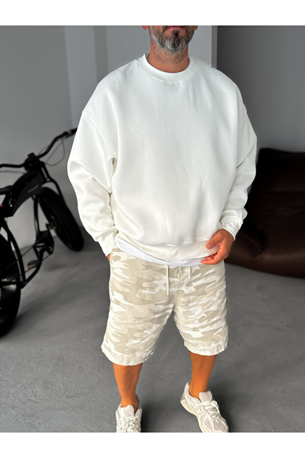 Beyaz Basic Sweatshirt JJ-81 - 2