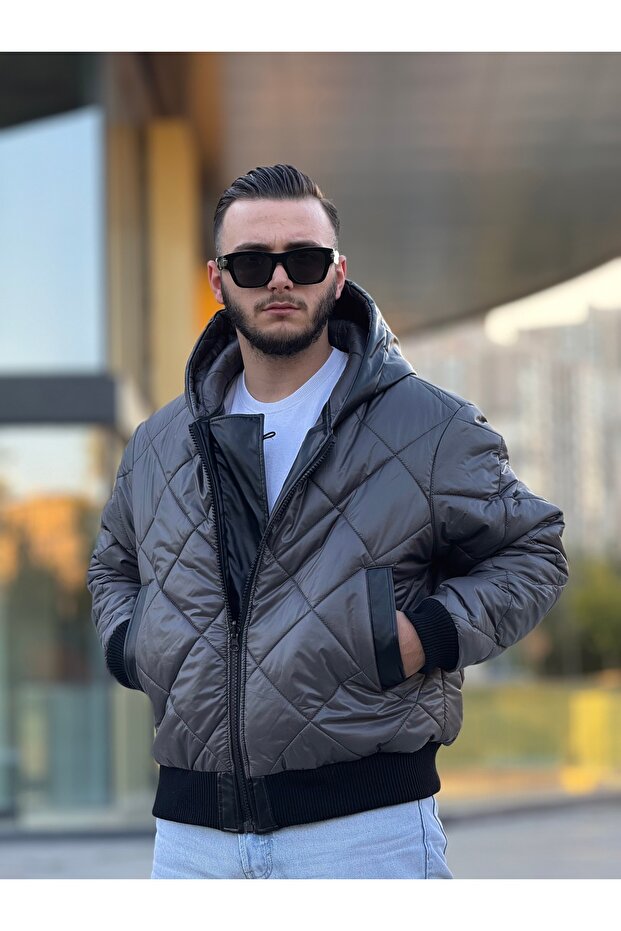 معطف رجالي قابل للنفخ من الجانبين - 2