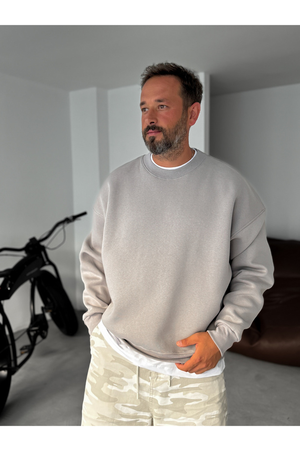 Gri Basic Sweatshirt JJ-81 - 2