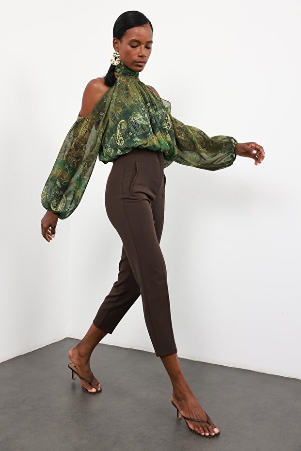 Acı Kahve Flatolu Pantolon 5113 - 3