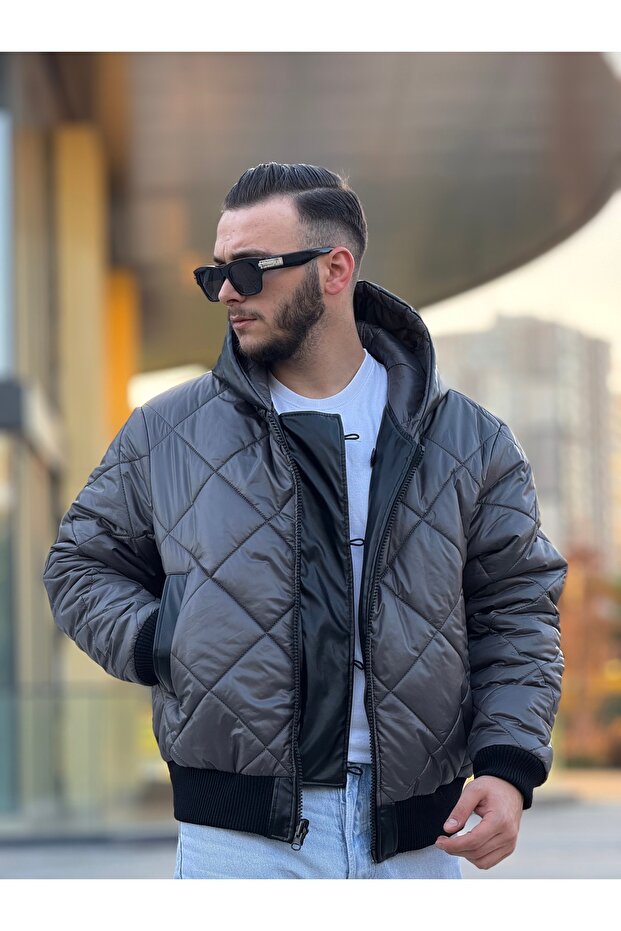 معطف رجالي قابل للنفخ من الجانبين - 4