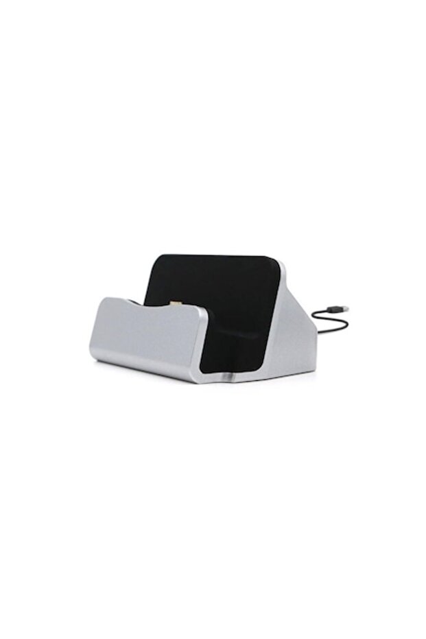 Micro USB Docking Stand with USB Cable - Silver (BBL4429) - 1