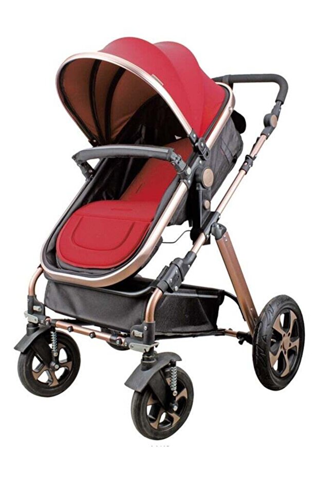 Baby Single Stroller - Burgundy