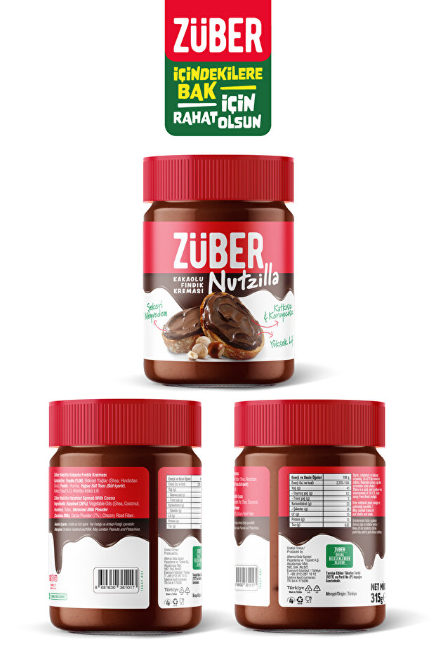 Nutzilla Fındık Kreması Kakaolu 315 G - 6
