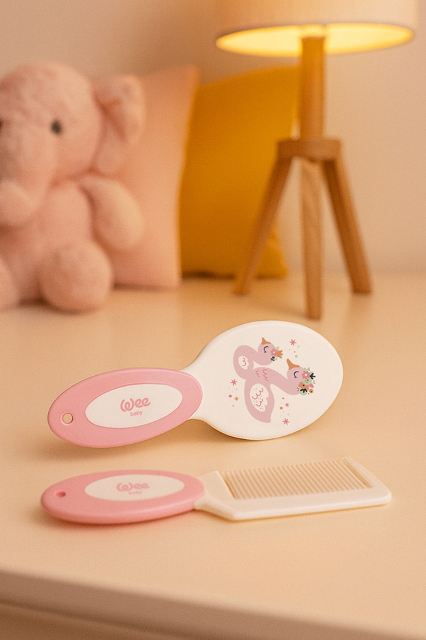 Fırça Tarak Seti Pembe - 5