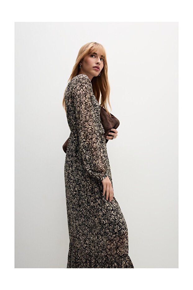 Rochie midi fluidă pentru femei - 5