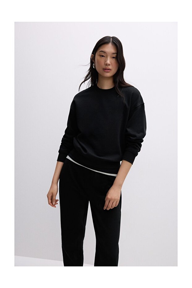 Damowa bluza dresowa Basic - 1