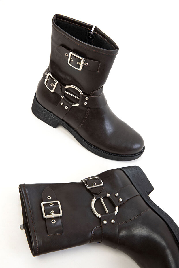 Kahve Kadın Bot& Bootie 20849 - 5