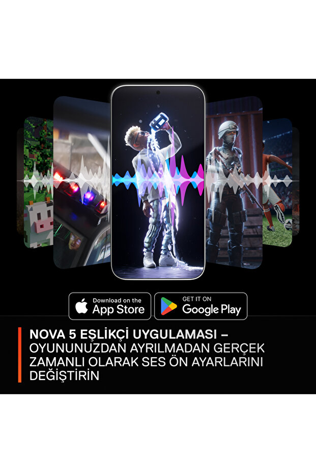 Arctis Nova 5P Wireless ve Bluetooth PS ve PC Oyuncu Kulaklığı - Siyah - 3
