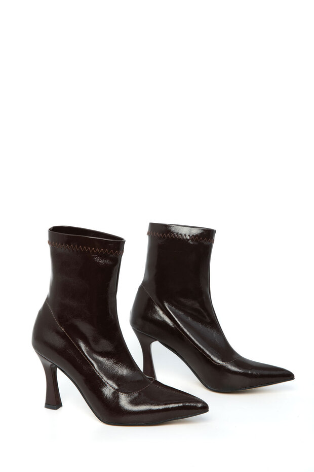 Kahve Mat Kadın Bot & Bootie 20983 - 3