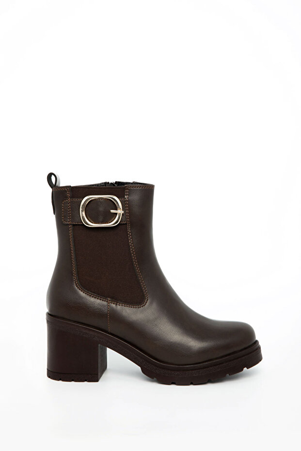 Kahve Kadın Bot & Bootie 21090 - 6