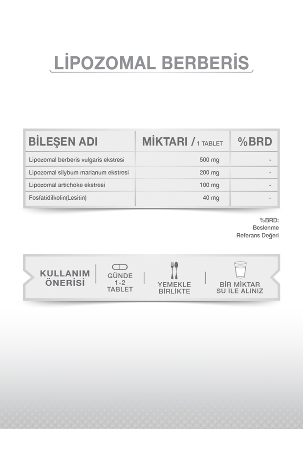 LİPOZOMAL BERBERİS 60 TABLET - 3