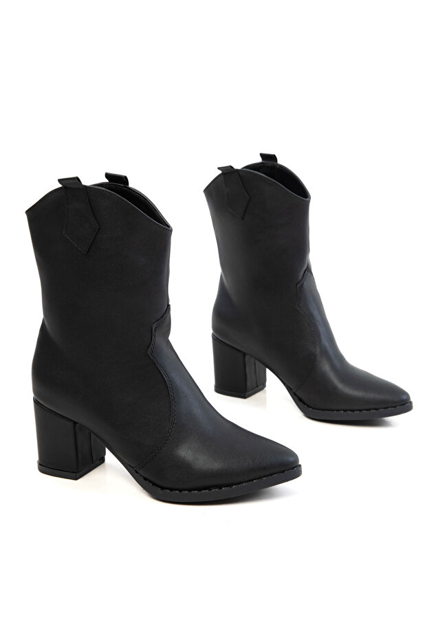 Siyah Kadın Bot & Bootie 15615 - 3
