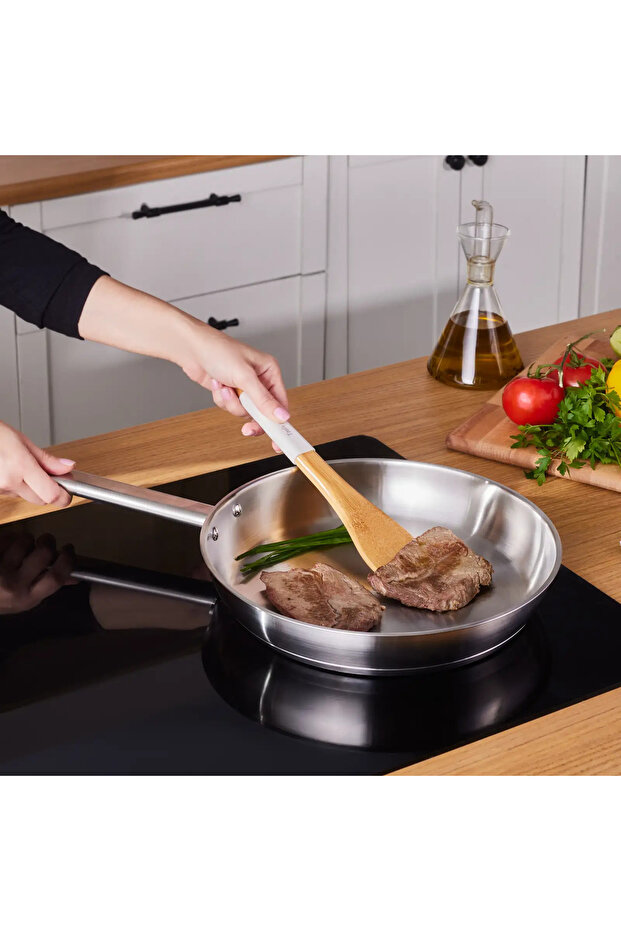 Indukční pánev Elite z nerezové oceli, 30 cm, stříbrná - 2