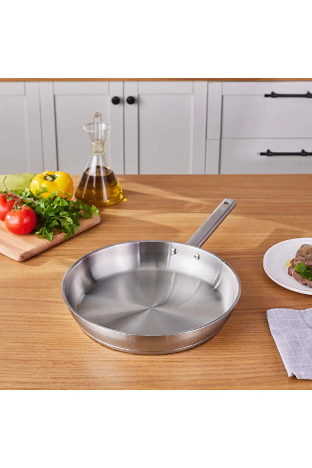 Indukční pánev Elite z nerezové oceli, 30 cm, stříbrná - 4