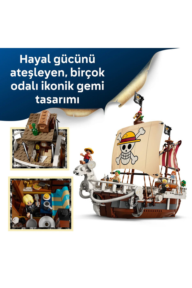 ® ONE PIECE Going Merry Korsan Gemisi 75639 – 10+ Yaş için Anime Oyuncak Yapım Seti (1376 Parça) - 6