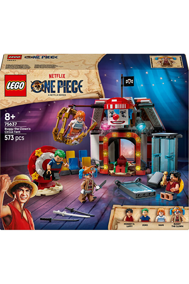 ® ONE PIECE Palyaço Buggy'nin Sirk Çadırı 75637 – 8 Yaş ve Üzeri için Oyuncak Seti (573 Parça) - 3