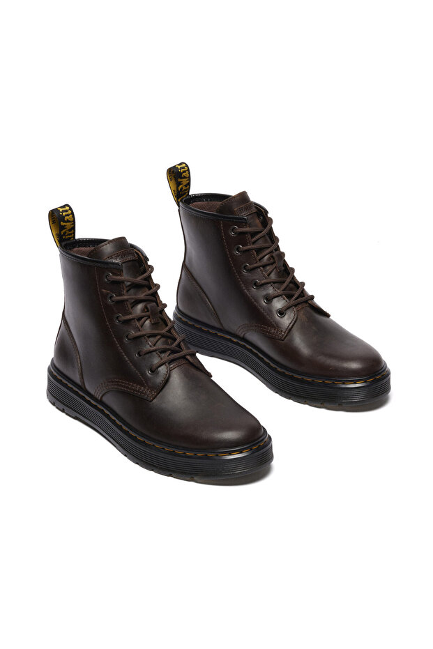 Brookline Chukka tmavě hnědé z kůže Crazy Horse - 1