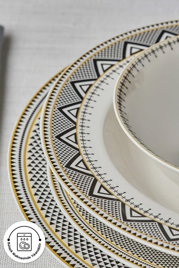 Elegance Bone Globe 24 Parça 6 Kişilik Yemek Takımı - 8