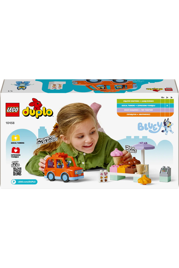 ® DUPLO® Bluey: Bluey ile Dondurma Gezisi 10458 - 2+ Araç İçeren Oyuncak Yapım Seti (22P) - 4