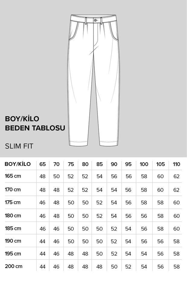 Erkek Antrasit Slim Fit Dar Kesim Yan Cepli Pamuklu Esnek Pantolon - 5