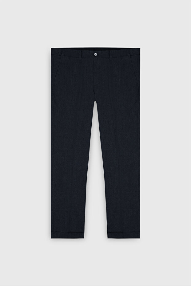 Altınyıldız Classics Lastikli Bel Slim Fit Lacivert Erkek Pantolon ACE012510153_PANTOLON KLASIK YAN - 7