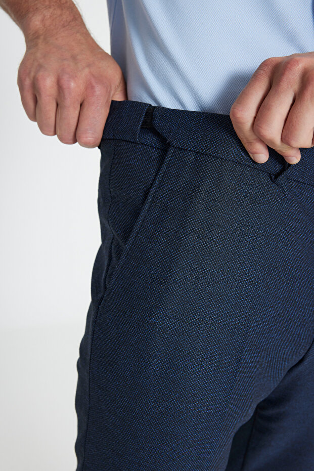 Altınyıldız Classics Lastikli Bel Slim Fit Lacivert Erkek Pantolon ACE012510152_PANTOLON KLASIK YAN - 5