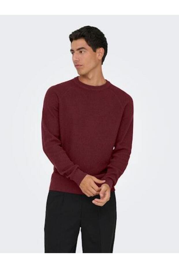 MALE FLAT KNIT PULLOVER - 1