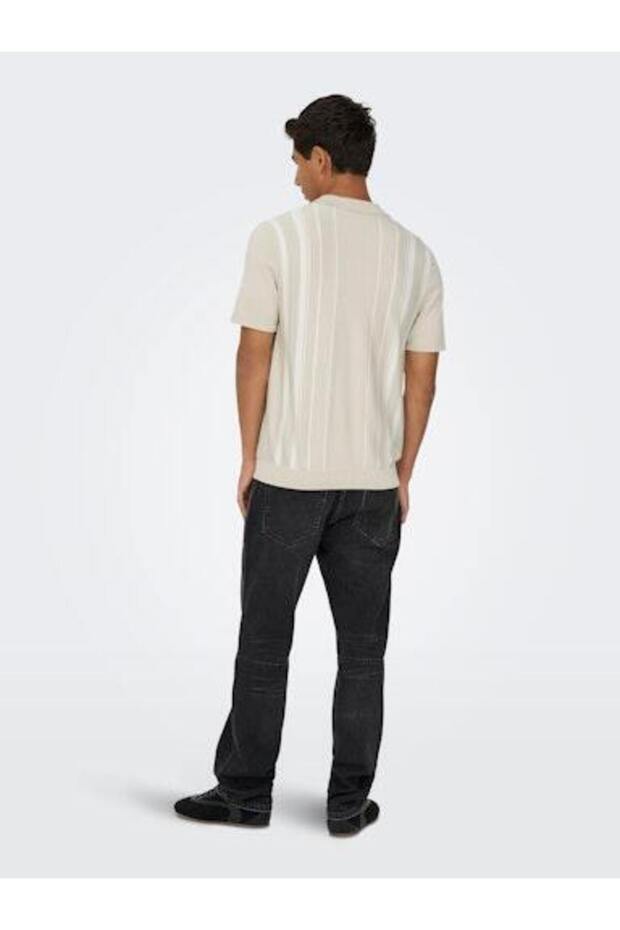 بلوفر رجالي محبوك مسطح - 3