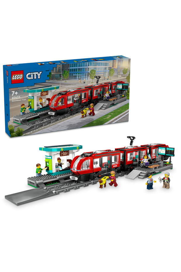 ® City Şehir Merkezi Tramvay İstasyonu 60423 - 7+ Çocuklar için Yaratıcı Oyuncak Yapım Seti (811P) - 1