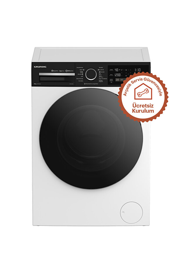 Grundig Gpwm 104855 A Enerji Sınıfı 10kg 1400 Devir Çamaşır Makinesi Beyaz