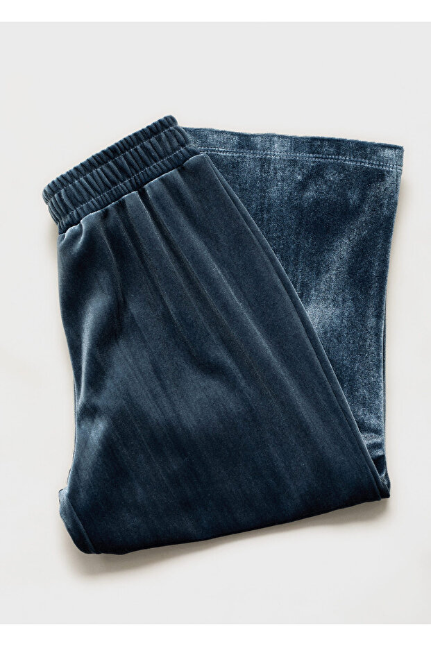 Plave pantalone za devojčice 77079236 - 3