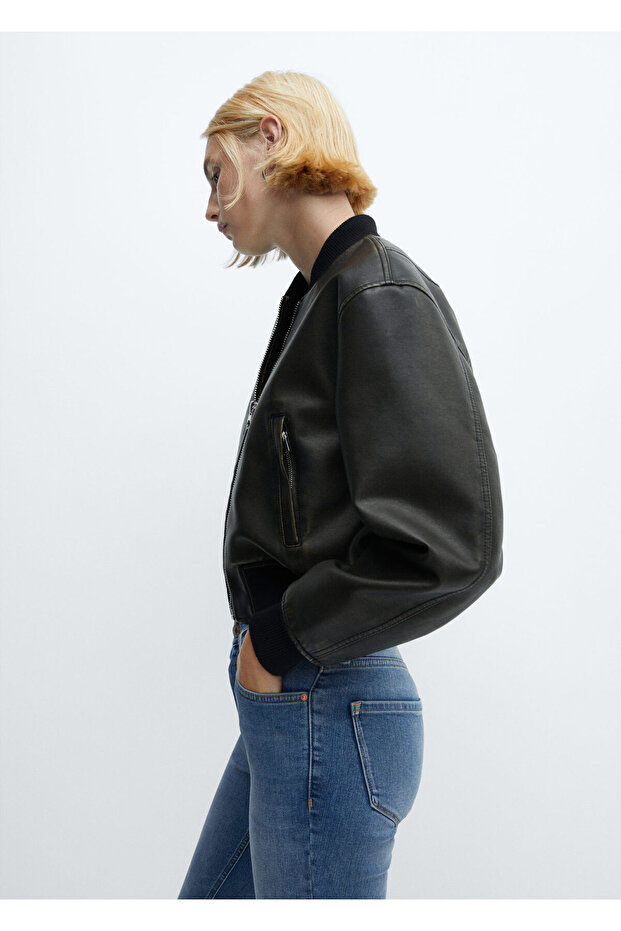 Blugi skinny decupați - 4