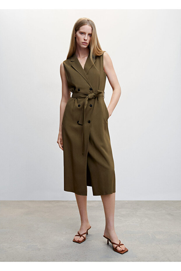 Haki Kadın Elbise 47095652 - 10