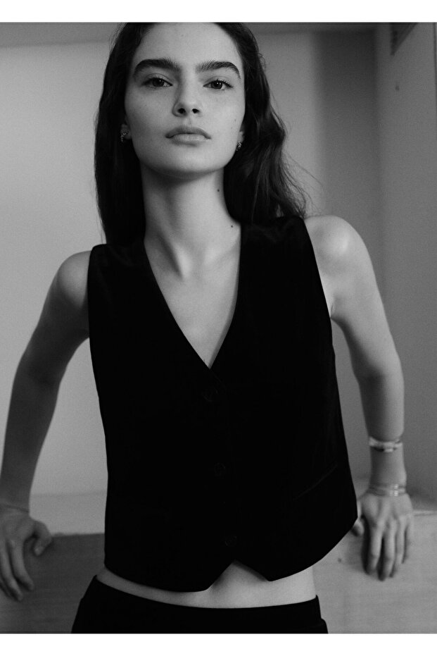 Crna devojka Prsluk 77089065 - 5