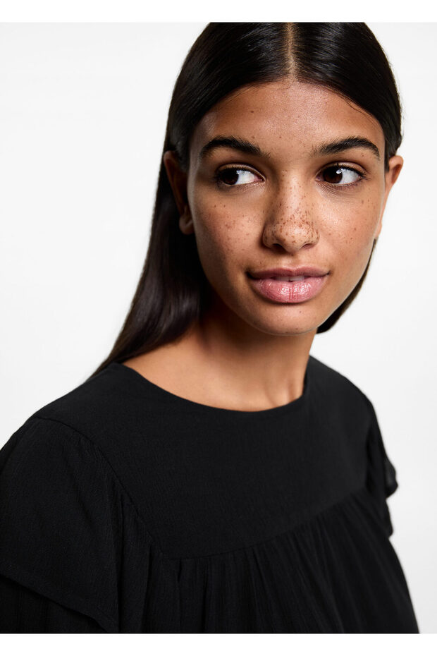 Schwarze Mädchenbluse 77094049 - 3