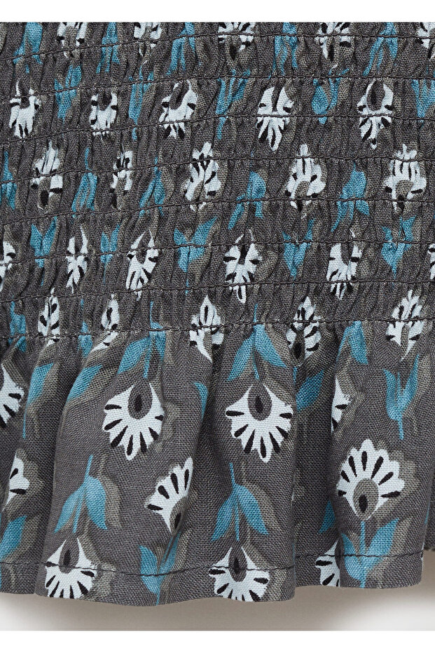 Kohlefarbenes Mädchenkleid 77097701 - 3