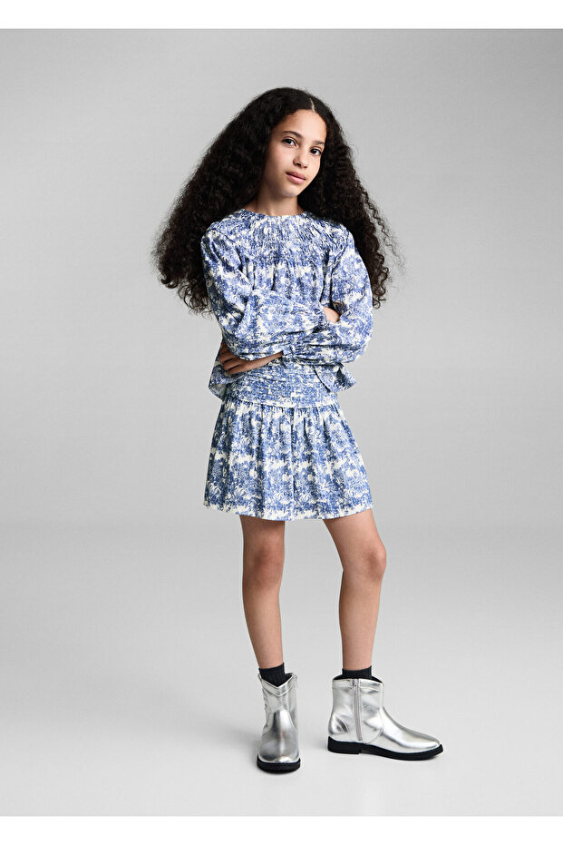 Plava suknja za devojčice 77083287 - 6