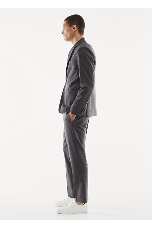 Gray Men's Blazer Jacket47084381 - 5