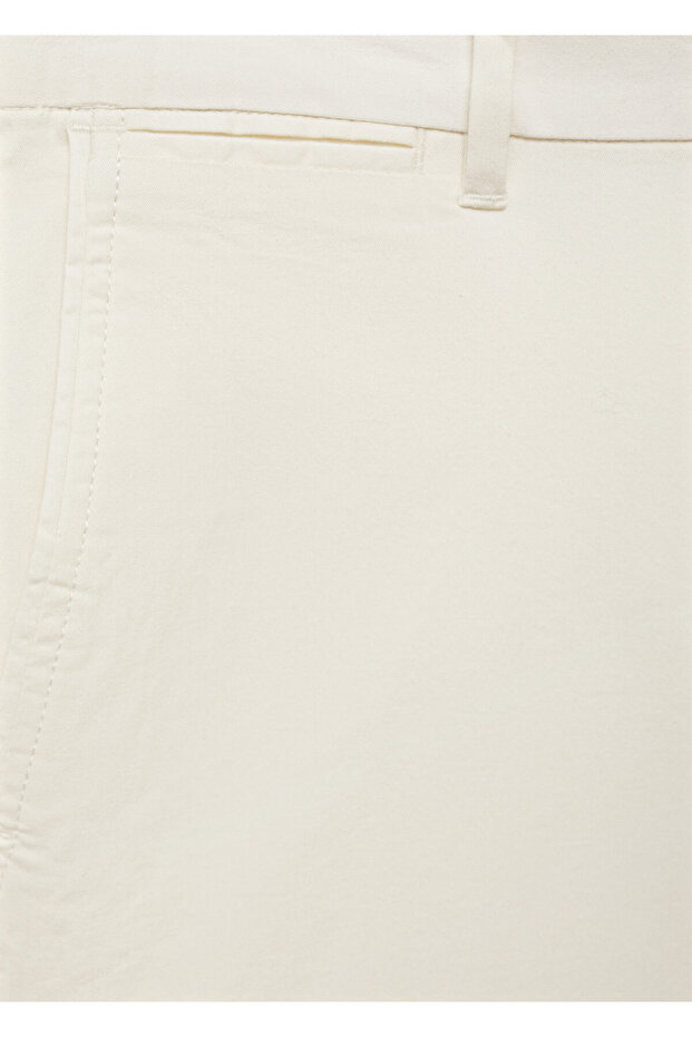 Kırık Beyaz Erkek Şort & Bermuda 77240564 - 7