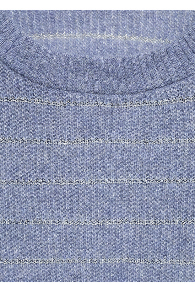 Blauer Mädchenpullover 77076749 - 5