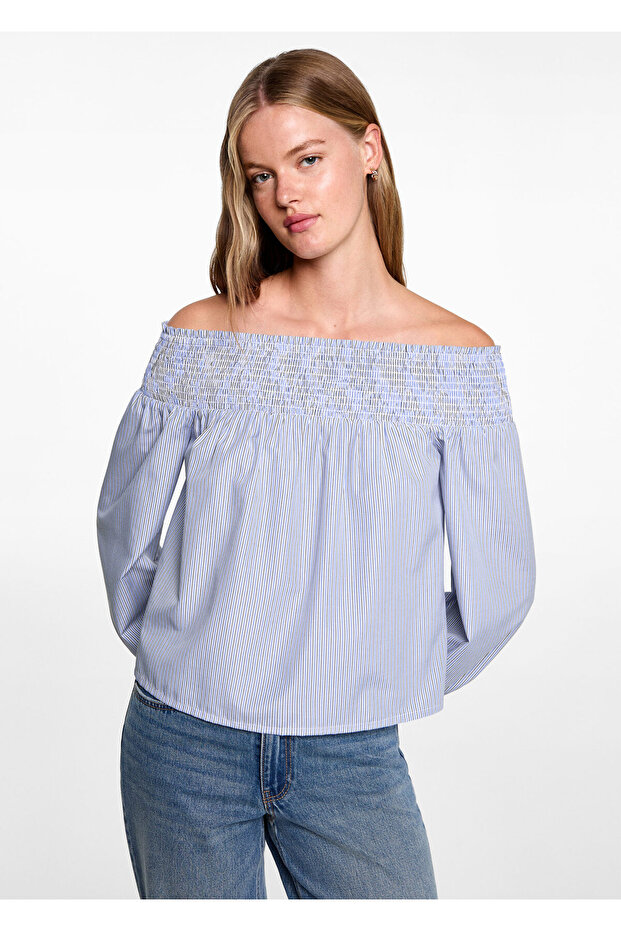 Himmelblaues Mädchenhemd 77004789 - 10