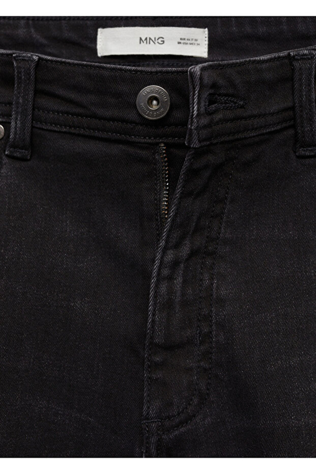 Siyah Denim Erkek Şort & Bermuda 77130579 - 6