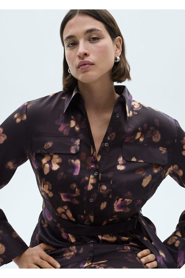 Mor Kadın Elbise 77037721 - 7