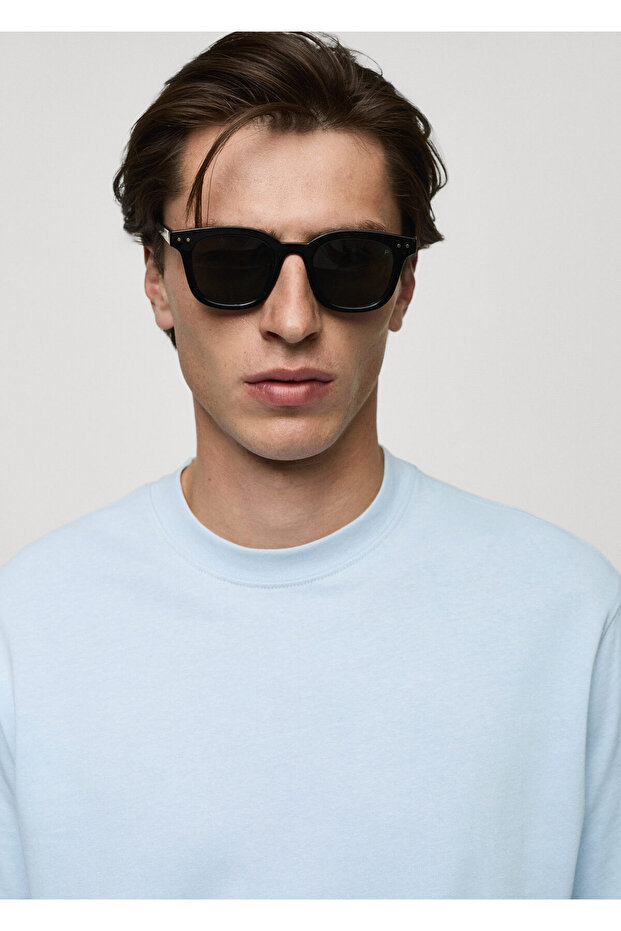 %100 pamuklu rahat kesim basic tişört - 3