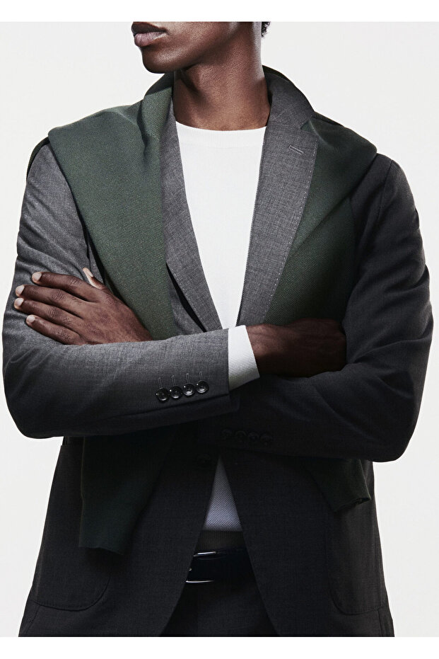 Gray Men's Blazer Jacket47084381 - 7